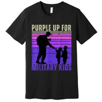 Purple Up For Military Month Of The Military Child Premium T-Shirt