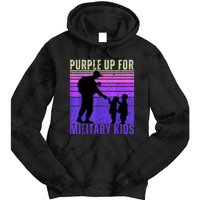 Purple Up For Military Month Of The Military Child Tie Dye Hoodie