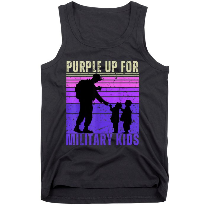 Purple Up For Military Month Of The Military Child Tank Top