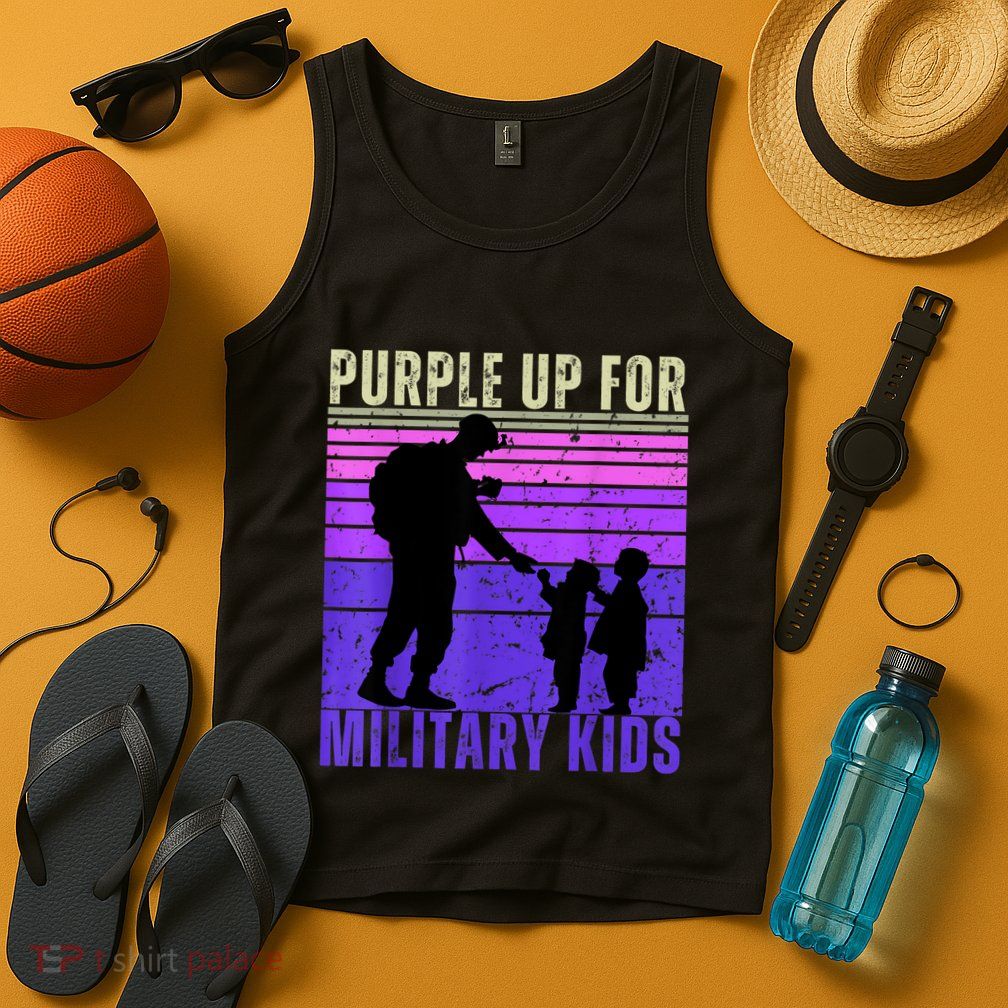 Purple Up For Military Month Of The Military Child Tank Top