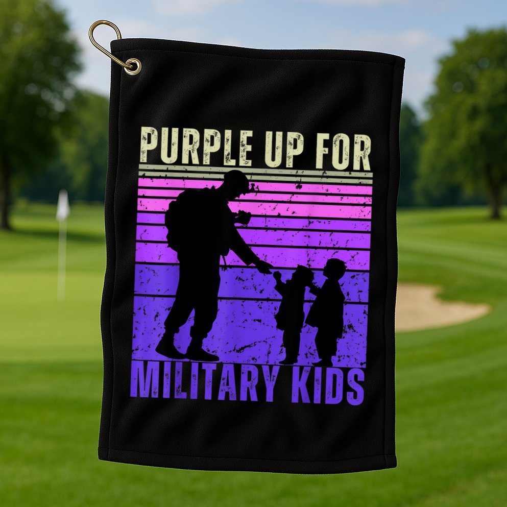 Purple Up For Military Month Of The Military Child Golf Towel