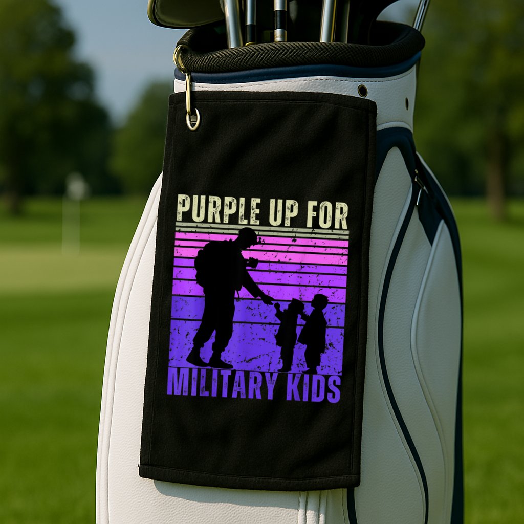 Purple Up For Military Month Of The Military Child Golf Towel