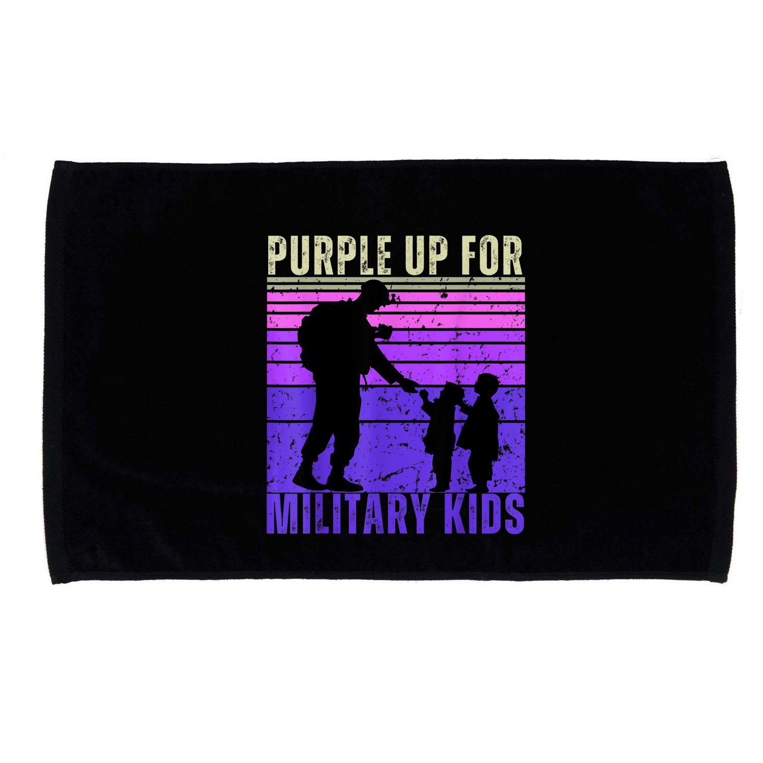 Purple Up For Military Month Of The Military Child Microfiber Hand Towel