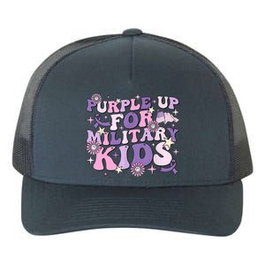 Purple Up For Military Cute Groovy Military Child Month Yupoong Adult 5-Panel Trucker Hat