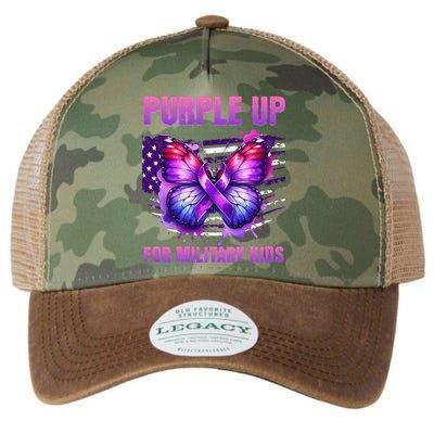 Purple Up For Military Military Child Month Legacy Tie Dye Trucker Hat