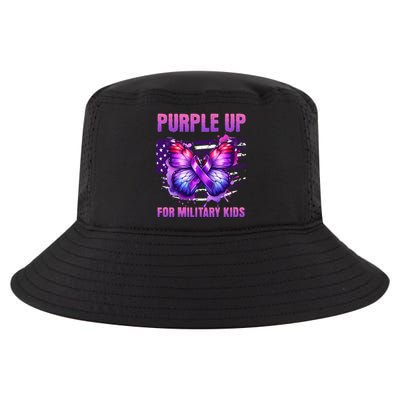 Purple Up For Military Military Child Month Cool Comfort Performance Bucket Hat