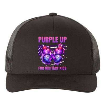 Purple Up For Military Military Child Month Yupoong Adult 5-Panel Trucker Hat