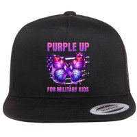 Purple Up For Military Military Child Month Flat Bill Trucker Hat