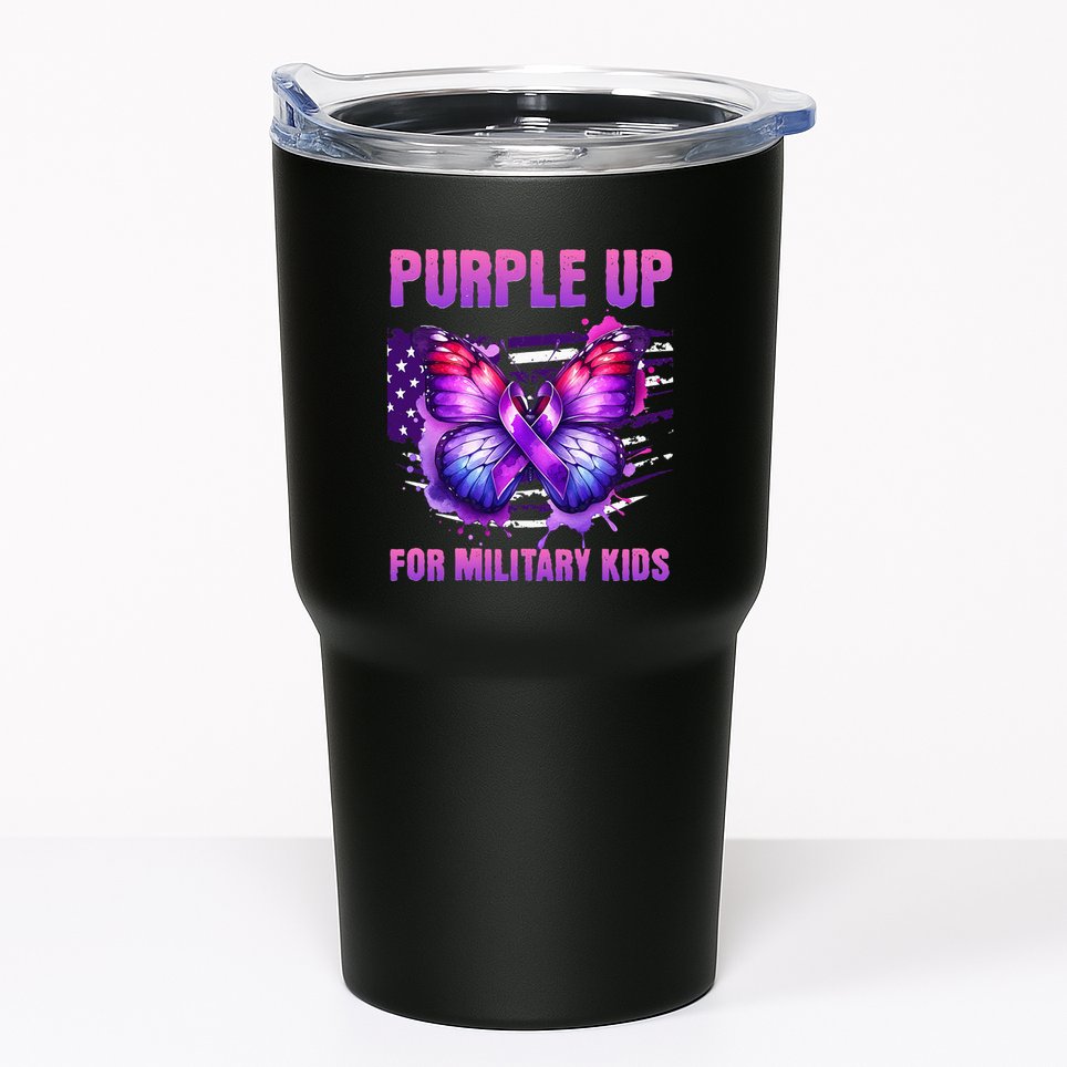 Purple Up For Military Military Child Month Tumbler