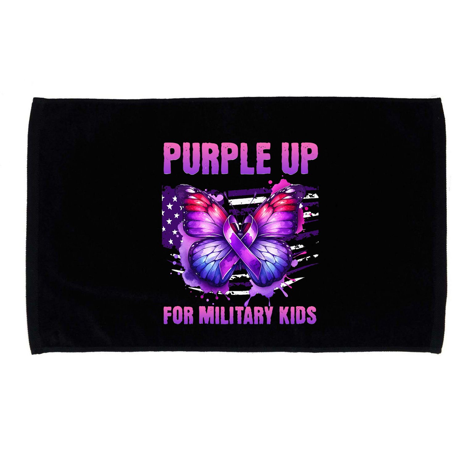 Purple Up For Military Military Child Month Microfiber Hand Towel