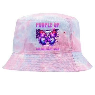 Purple Up For Military Military Child Month Tie-Dyed Bucket Hat