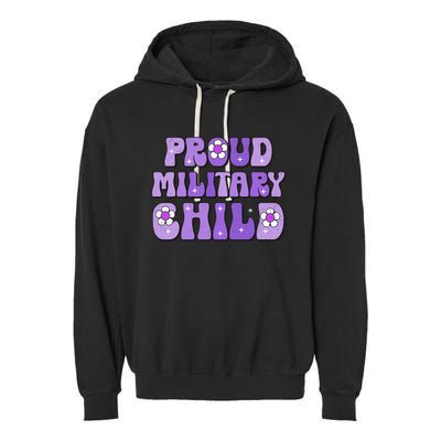 Purple Up For Military Month Of Military Child Garment-Dyed Fleece Hoodie