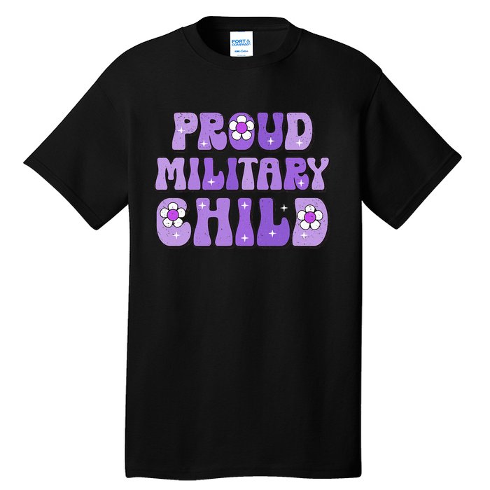 Purple Up For Military Month Of Military Child Tall T-Shirt