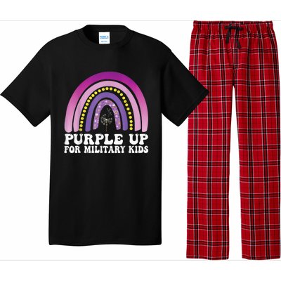 purple up for military Kid month of the military child Pajama Set