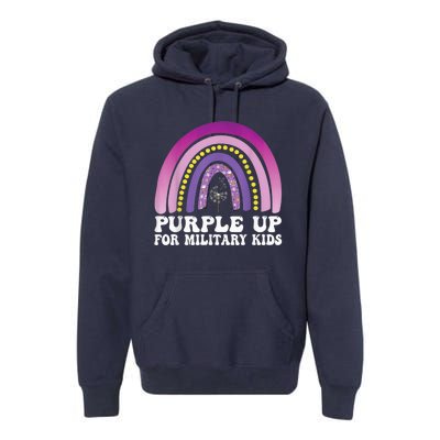 purple up for military Kid month of the military child Premium Hoodie