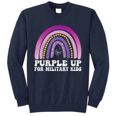 purple up for military Kid month of the military child Tall Sweatshirt