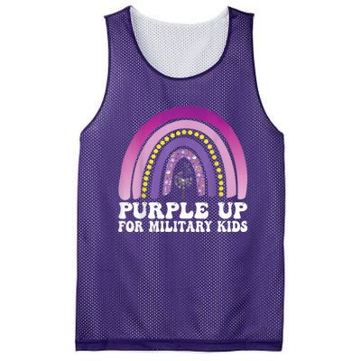 purple up for military Kid month of the military child Mesh Reversible Basketball Jersey Tank