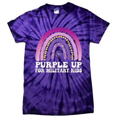 purple up for military Kid month of the military child Tie-Dye T-Shirt