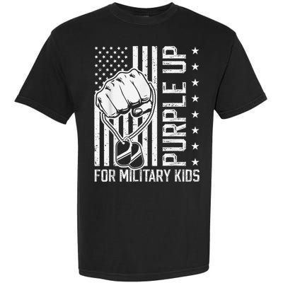 Purple Up For Military Kid Shirt Military Child Month Garment-Dyed Heavyweight T-Shirt