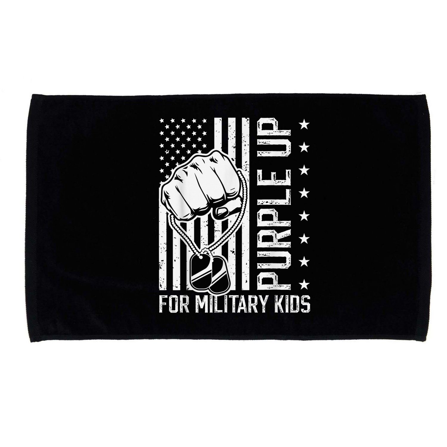 Purple Up For Military Kid Shirt Military Child Month Microfiber Hand Towel