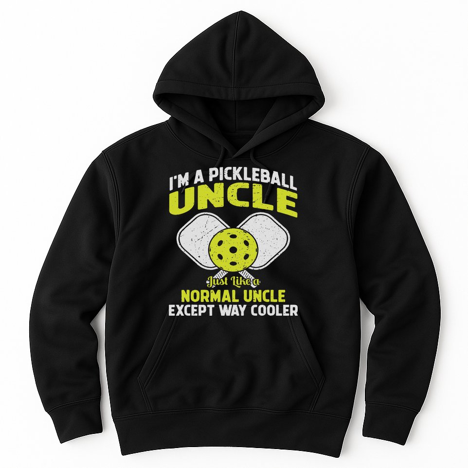 Pickleball Uncle Funny Pickleball Player Gift For Him Hoodie