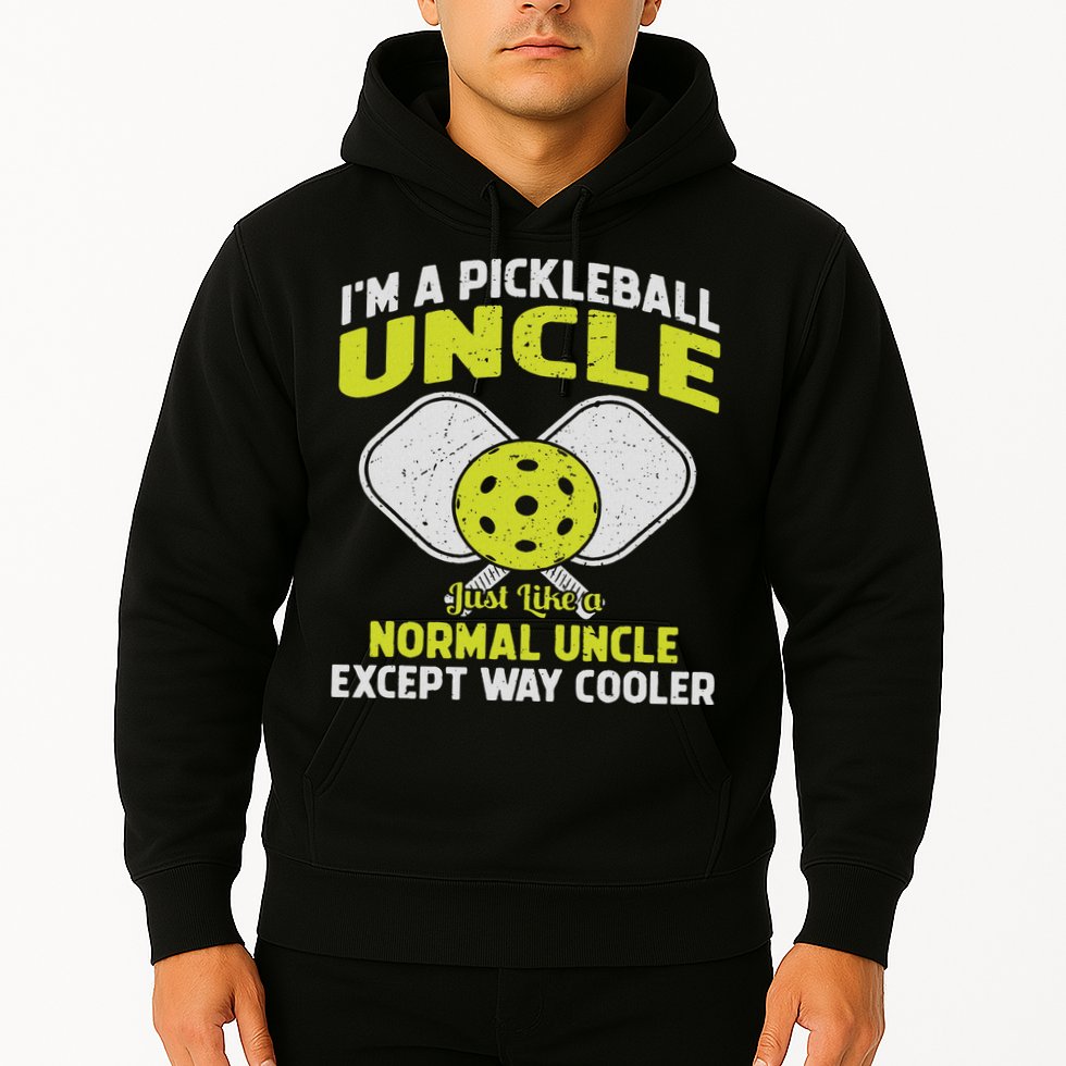 Pickleball Uncle Funny Pickleball Player Gift For Him Hoodie