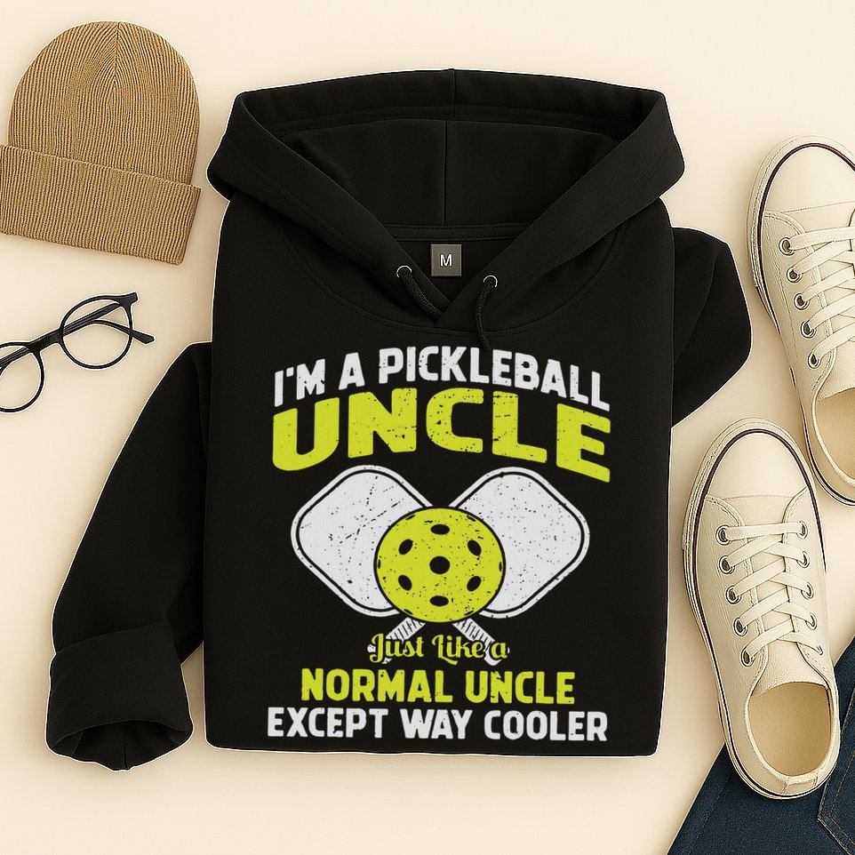 Pickleball Uncle Funny Pickleball Player Gift For Him Hoodie