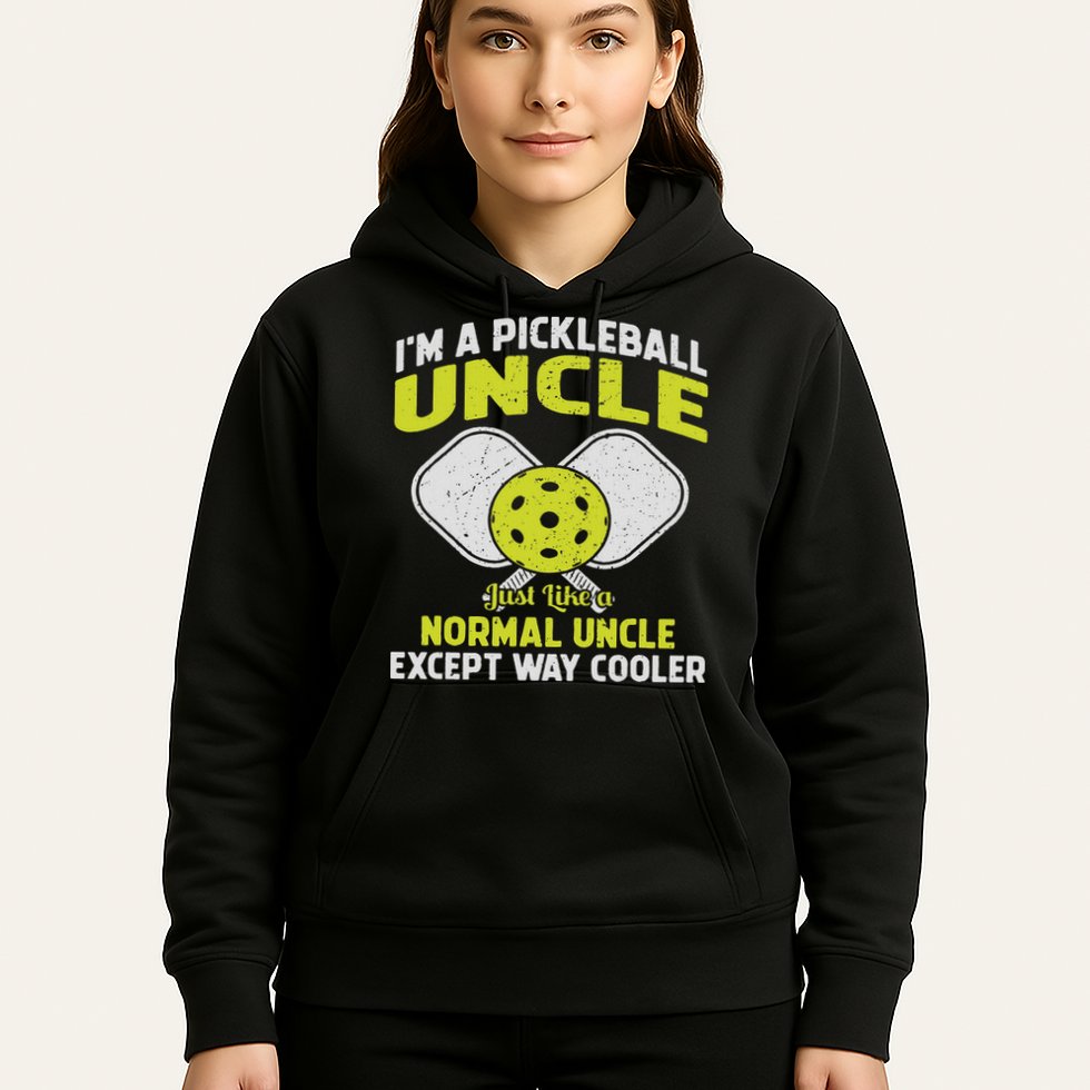 Pickleball Uncle Funny Pickleball Player Gift For Him Hoodie