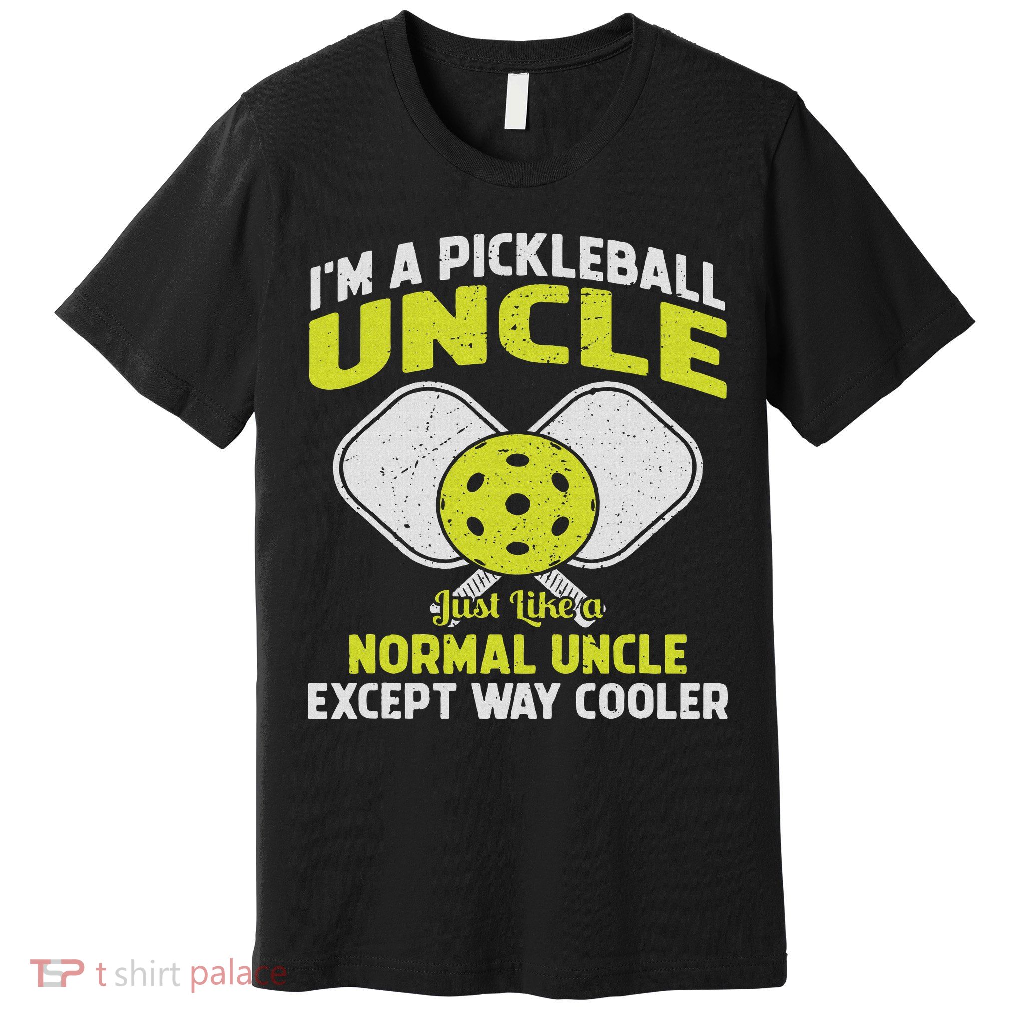 Pickleball Uncle Funny Pickleball Player Gift For Him Premium T-Shirt