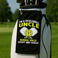 Pickleball Uncle Funny Pickleball Player Gift For Him Golf Towel