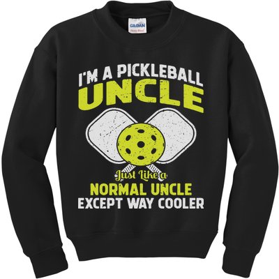 Pickleball Uncle Funny Pickleball Player Gift For Him Kids Sweatshirt