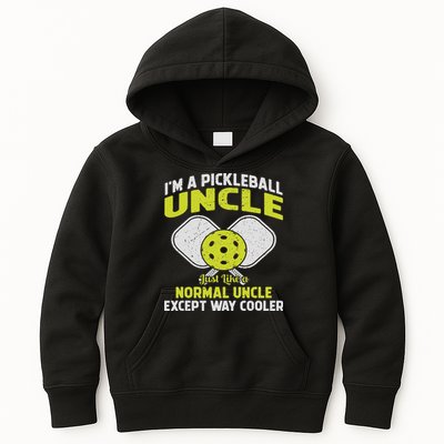 Pickleball Uncle Funny Pickleball Player Gift For Him Kids Hoodie