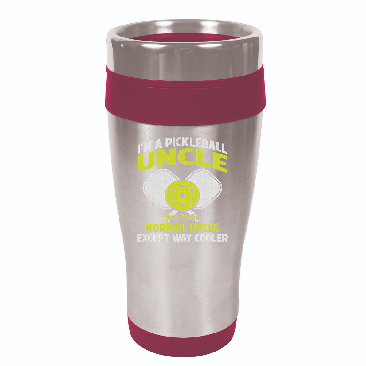Pickleball Uncle Funny Pickleball Player Gift For Him 16oz Travel Tumbler