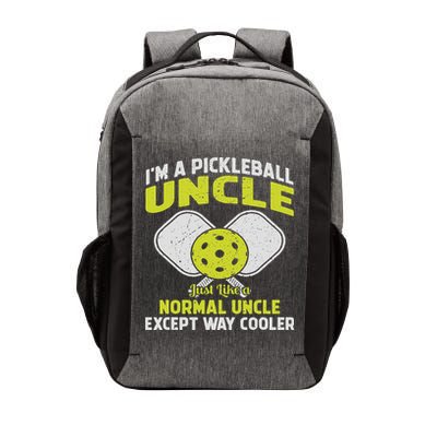 Pickleball Uncle Funny Pickleball Player Gift For Him Vector Backpack