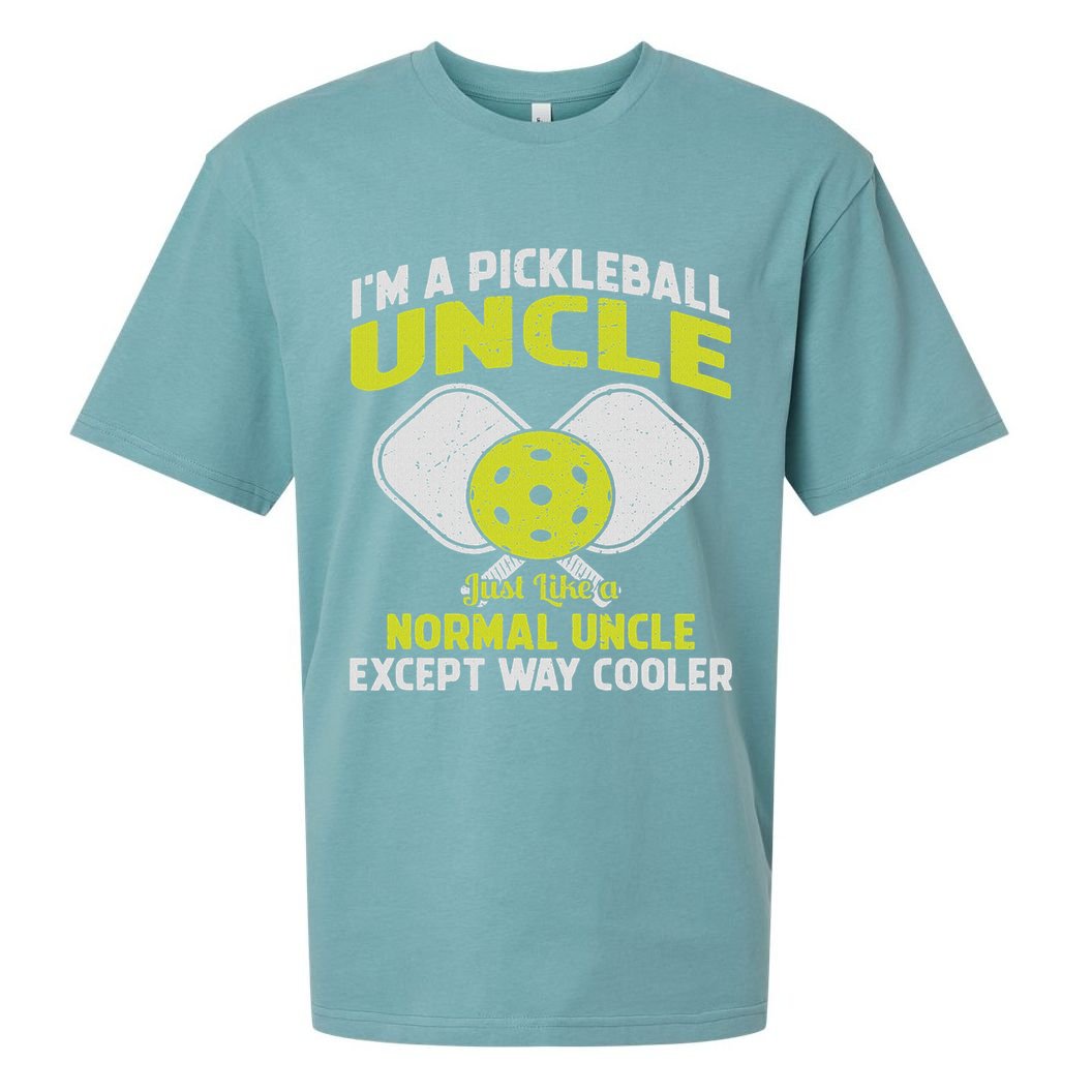 Pickleball Uncle Funny Pickleball Player Gift For Him Sueded Cloud Jersey T-Shirt