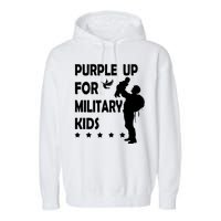 Purple Up For Military Kids Veteran Of US Army Garment-Dyed Fleece Hoodie