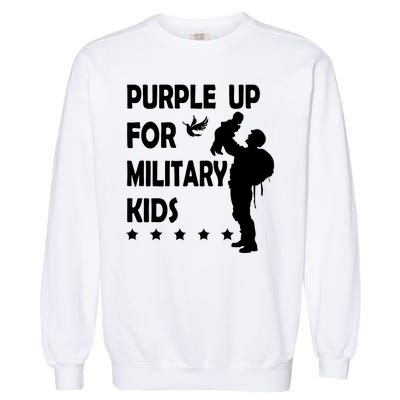 Purple Up For Military Kids Veteran Of US Army Garment-Dyed Sweatshirt