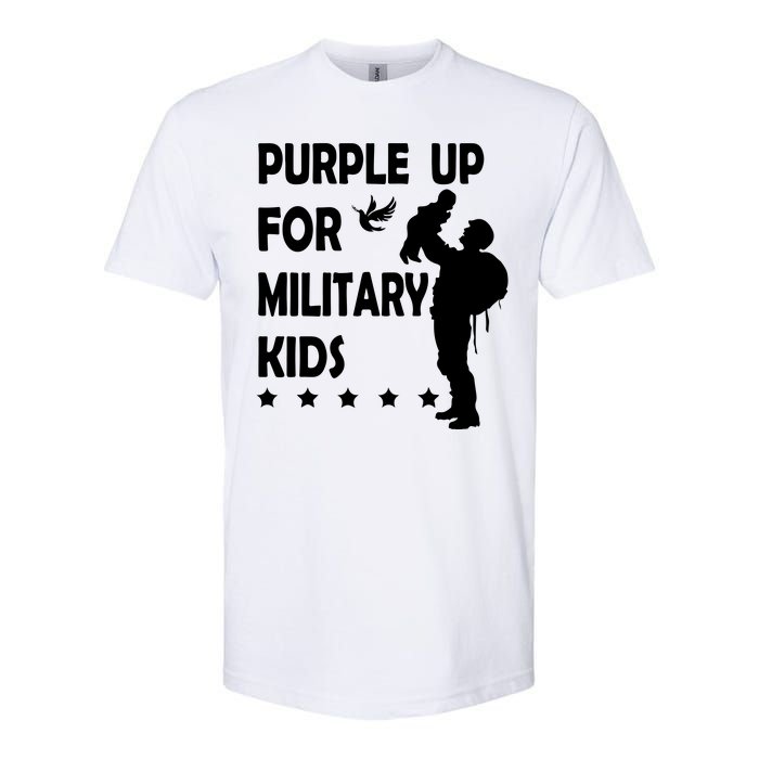 Purple Up For Military Kids Veteran Of US Army Softstyle CVC T-Shirt