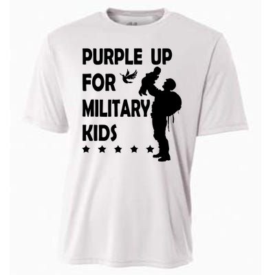 Purple Up For Military Kids Veteran Of US Army Cooling Performance Crew T-Shirt