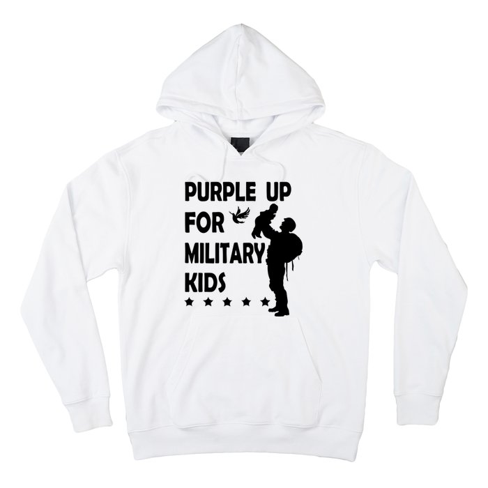 Purple Up For Military Kids Veteran Of US Army Hoodie