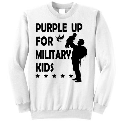 Purple Up For Military Kids Veteran Of US Army Sweatshirt