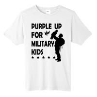 Purple Up For Military Kids Veteran Of US Army Tall Fusion ChromaSoft Performance T-Shirt