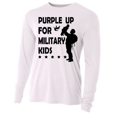 Purple Up For Military Kids Veteran Of US Army Cooling Performance Long Sleeve Crew