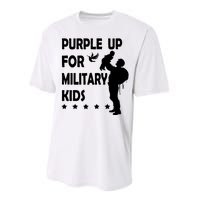 Purple Up For Military Kids Veteran Of US Army Performance Sprint T-Shirt