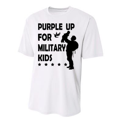 Purple Up For Military Kids Veteran Of US Army Performance Sprint T-Shirt