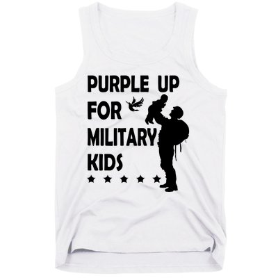 Purple Up For Military Kids Veteran Of US Army Tank Top