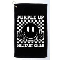 Purple Up For Military Groovy Military Child Month Golf Towel