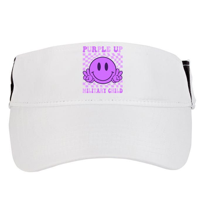 Purple Up For Military Military Child Smile Face  Adult Drive Performance Visor