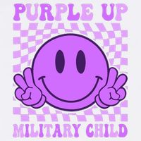 Purple Up For Military Military Child Smile Face  Adult Drive Performance Visor