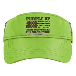 Purple Up For Military Kids Usa Flag Adult Drive Performance Visor